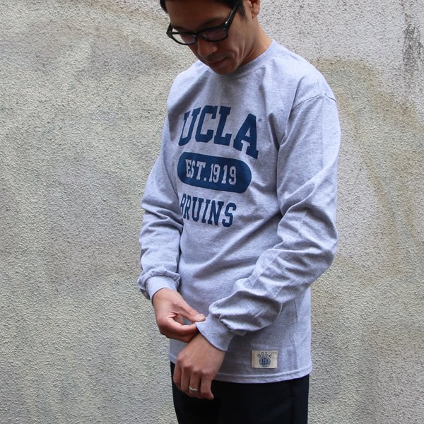 画像8: 【RE PRICE / 価格改定】UCLA"3段カレッジプリント" 6oz米綿丸胴L/S Tee/ Audience