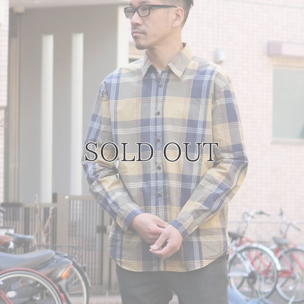 画像3: タイプライター 大判チェック ルーズFIT 裏前立 レギュラーカラー L/Sシャツ【MADE IN JAPAN】『日本製』/ Upscape Audience