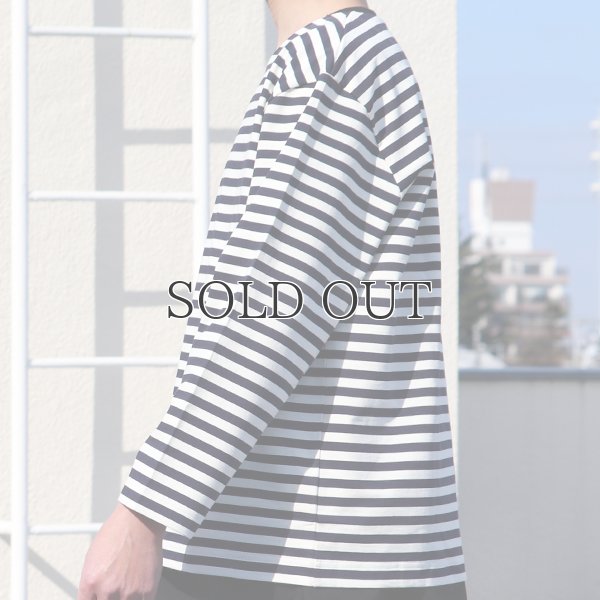 画像17: VORTEX 8オンス(MVS天竺）ロシアンボーダー ボートネック ボクシー Tee【MADE IN JAPAN】『日本製』/ Upscape Audience