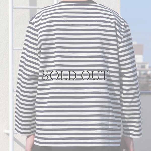 画像18: VORTEX 8オンス(MVS天竺）ロシアンボーダー ボートネック ボクシー Tee【MADE IN JAPAN】『日本製』/ Upscape Audience