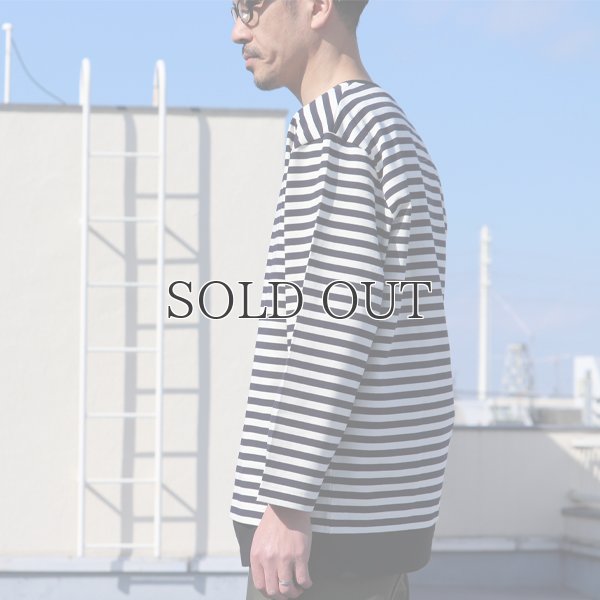 画像11: VORTEX 8オンス(MVS天竺）ロシアンボーダー ボートネック ボクシー Tee【MADE IN JAPAN】『日本製』/ Upscape Audience