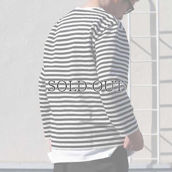 画像6: VORTEX 8オンス(MVS天竺）ロシアンボーダー ボートネック ボクシー Tee【MADE IN JAPAN】『日本製』/ Upscape Audience