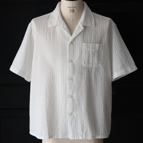 画像20: レノクロス（からみ織）オープンカラー ハーフスリーブシャツ【MADE IN JAPAN】『日本製』/ Upscape Audience