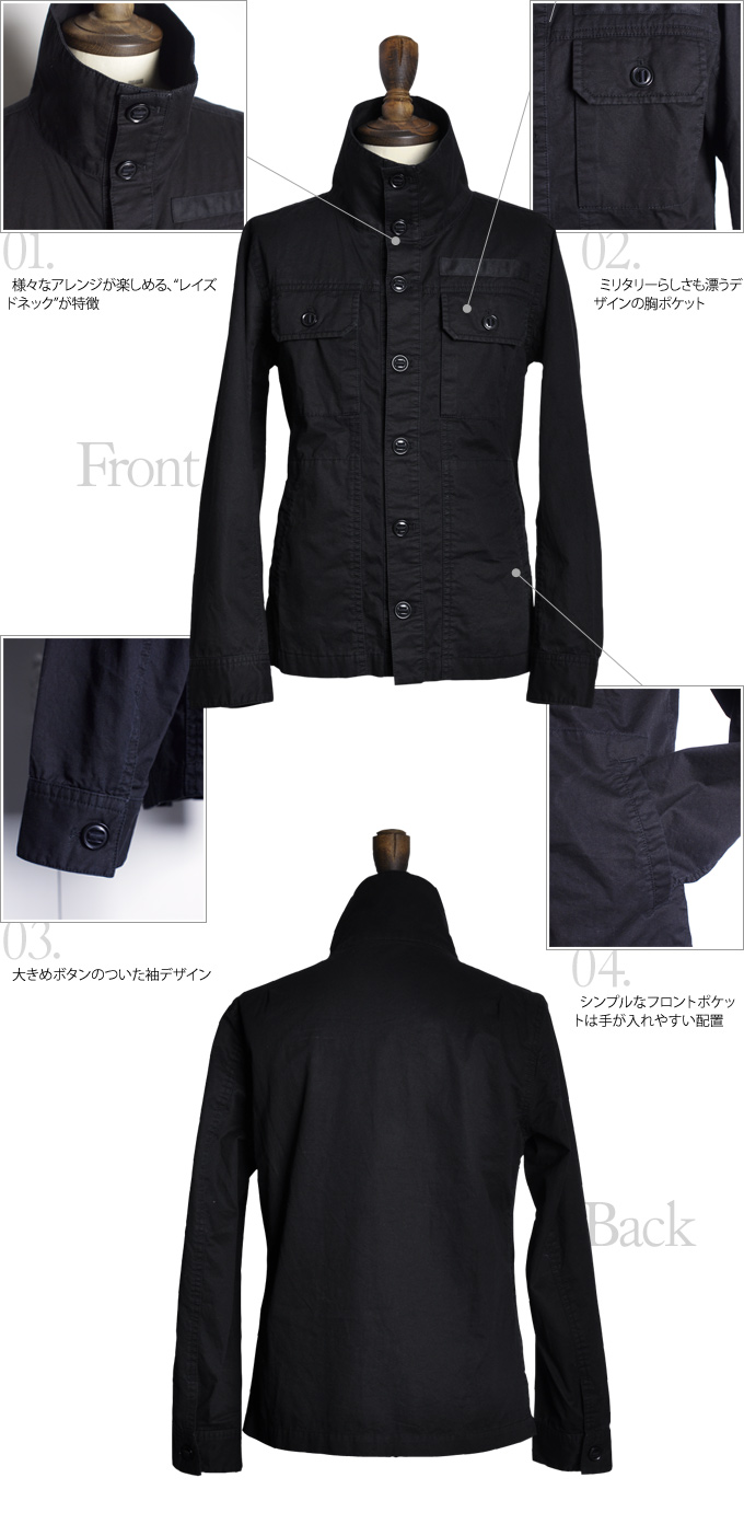 新品 Du0026G デザインミリタリーシャツ Slim 48 検LEON 東京正規取扱