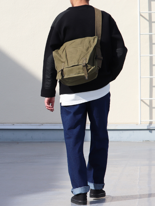 DEAD STOCK / 50s FRENCH ARMY TTA LINEN SHOULDER BAG（フランス軍