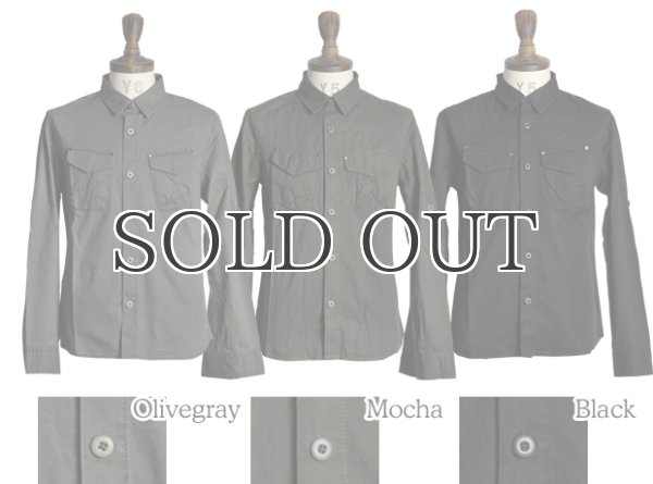 画像4: ライトツイル硫化長袖ミリタリーシャツ / Audience (4)