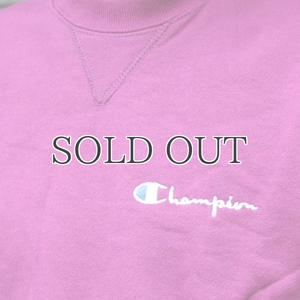 画像7: Champion (チャンピオン) ロゴ刺繍入りクルーネックスウェット【MADE IN U.S.A】『米国製』/ デッドストック (7)