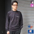 画像1: Champion (チャンピオン) ロゴ刺繍入りクルーネックスウェット【MADE IN U.S.A】『米国製』/ デッドストック (1)