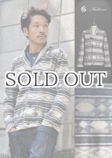画像: フィッシャーマンズブランケットジャガードショールカラートグルボタンカーディガン【MADE IN JAPAN】 / Upscape Audience