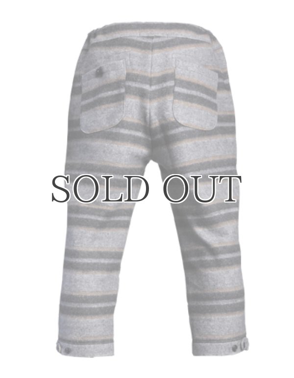 画像3: ハスキーボーダー起毛クロップドイージーパンツ【MADE IN JAPAN】[Lady's] / Upscape Audience (3)