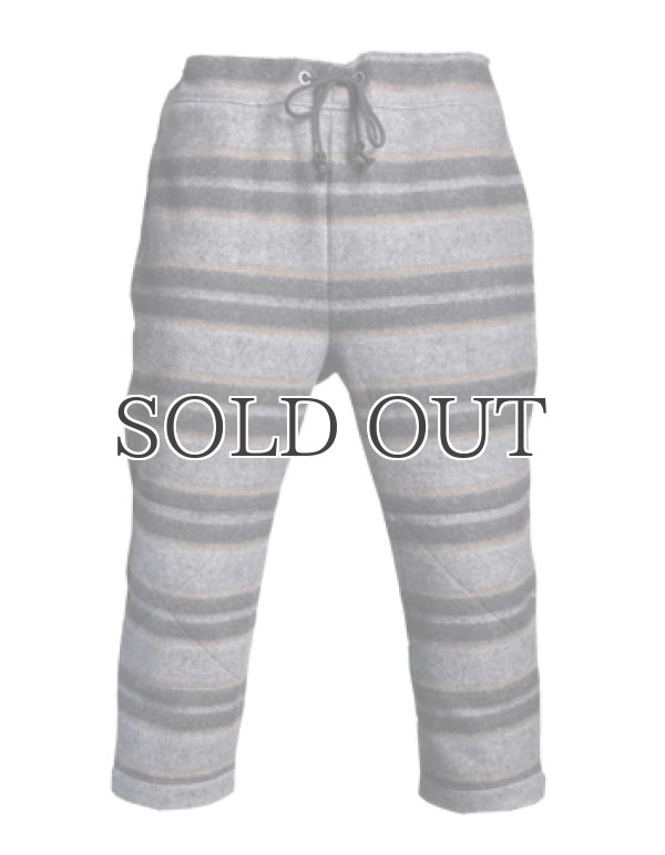 画像2: ハスキーボーダー起毛クロップドイージーパンツ【MADE IN JAPAN】[Lady's] / Upscape Audience (2)