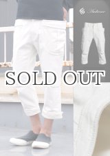 画像: ガーデニングクロップドホワイトデニムパンツ 【RE-STOCK】 / Audience