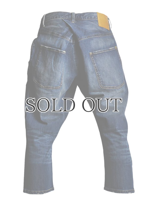 画像12: ヴィンテージウォッシュ加工レイヤーストレッチデニムクロップドパンツ / Audience (12)