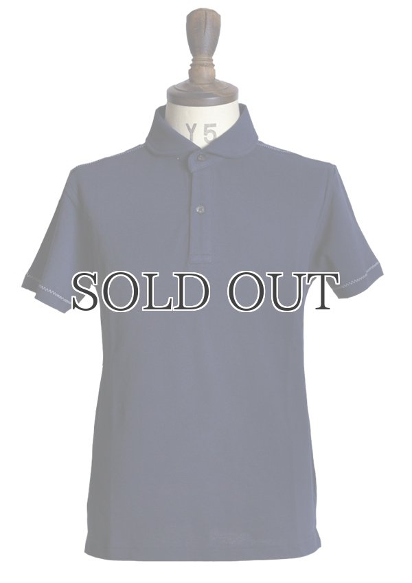 画像11: リサイカラー鹿の子ショールカラー半袖ポロシャツ【MADE IN JAPAN】『日本製』/ Upscape Audience (11)