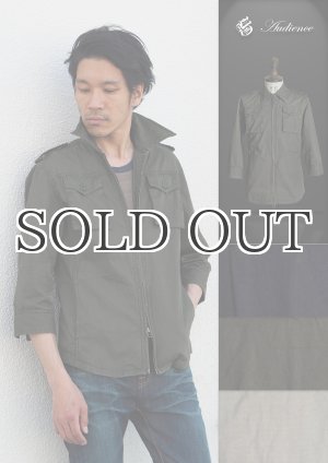 画像: 高密度硫化ツイルレイズドネック7分袖ジャケット / Audience