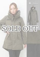 画像: 硫化コンパクトヘリンボーン脱着ライナー付きフードダブルカラーフィールドコート [Lady's] 【送料無料】 / Audience