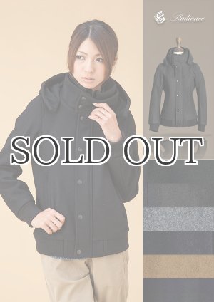 画像: プレミアムウールメルトンフードブルゾン [Lady's] 【RE-STOCK】 / Audience