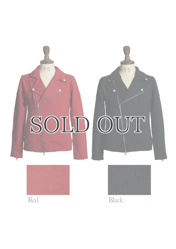 画像7: コーマ裏毛ダブルライダースジャケット【MADE IN JAPAN】『日本製』/ Upscape Audience (7)