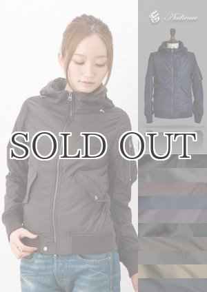 画像: ボンディング高密度PETフードMA-1ブルゾン [Lady's] 【RE-STOCK】 / Audience