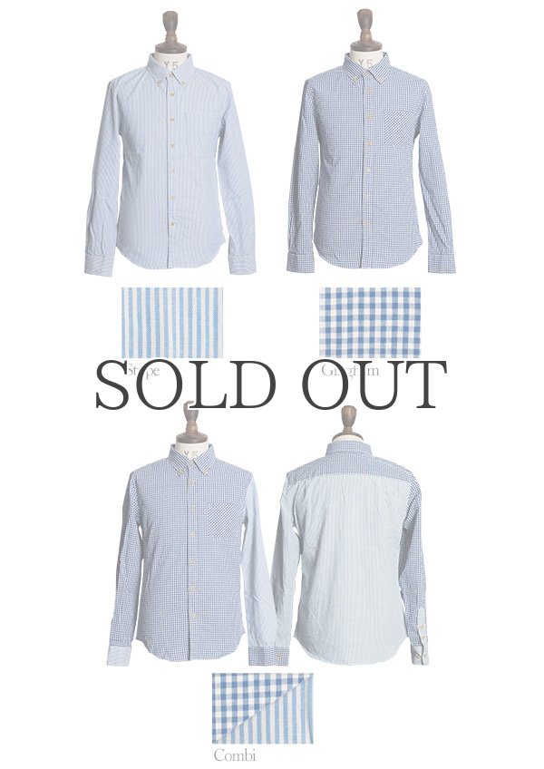 画像11: 綿麻ソフトダンガリーボタンダウン長袖シャツ【MADE IN JAPAN】『日本製』/ Upscape Audience (11)