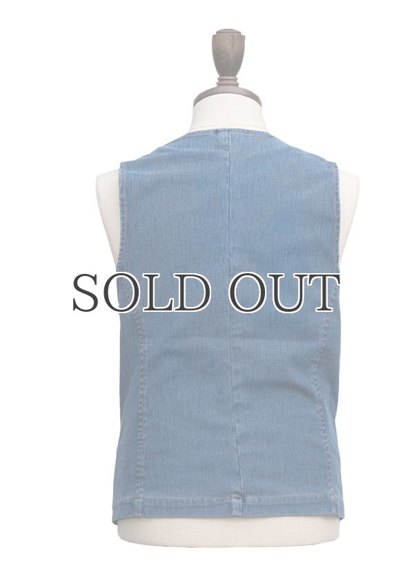 画像3: ジャージデニム5ボタンベスト / VIBGYOR × Audience (3)