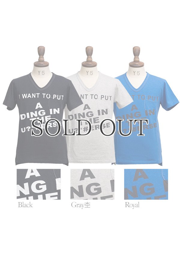 画像4: ラフィー天竺"WANT"Vネックポケット付きカットソー[Lady's]【MADE IN JAPAN】 / Upscape Audience (4)