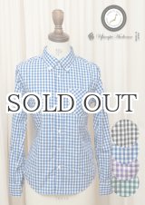 画像: ギンガムチェックボタンダウンワンカラーボタン長袖シャツ [Lady's] 【MADE IN JAPAN】『日本製』/ Upscape Audience
