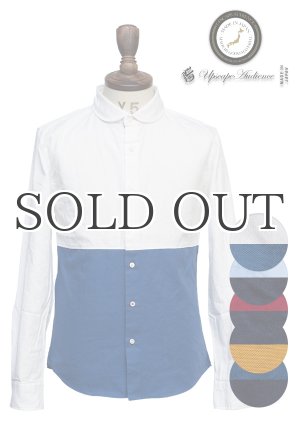 画像: ショールカラーワンカラーボタンバイカラー長袖シャツ【MADE IN JAPAN】 / Upscape Audience