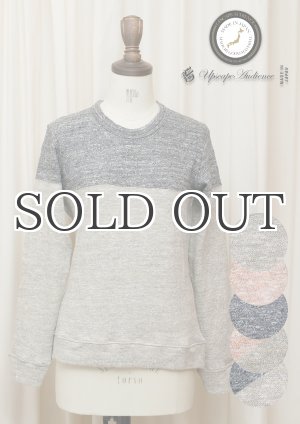 画像: マーブルスラブ天竺切り替えクルーネック長袖ニット【MADE IN JAPAN】 [Lady's] / Upscape Audience