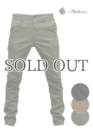 画像: 硫化染ストレッチタイトフィットカーゴパンツ / Audience