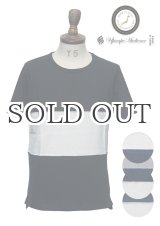 画像: ラフィー天竺切替クルーネックカットソー / Upscape Audience