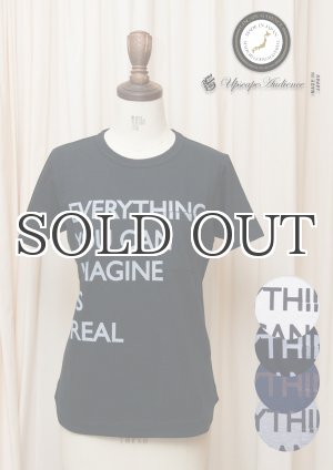 画像: ラフィー天竺"EVERYTHING..."プリントポケット付きクルーネックT [Lady's]【MADE IN JAPAN】『日本製』/ Upscape Audience