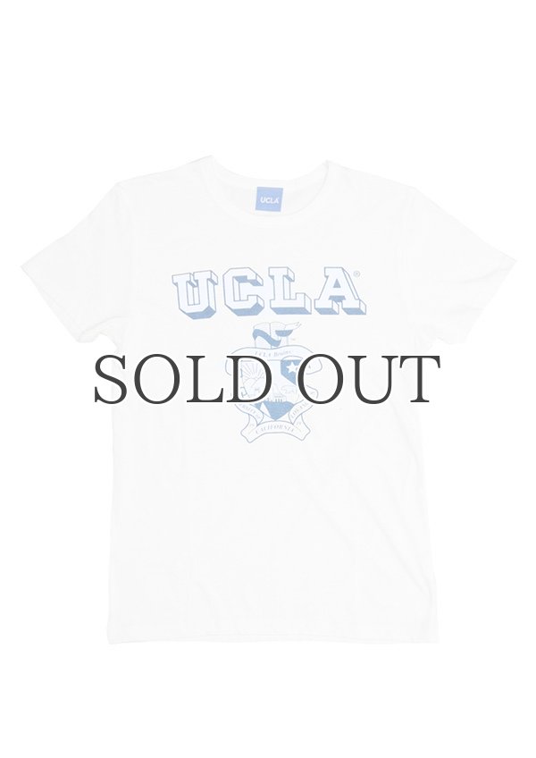 画像2:  UCLA"UCLA"エンブレム三素材混カレッジプリント半袖クルーネックTシャツ [Lady's] / Audience (2)