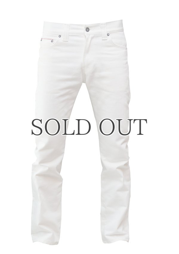 画像2: 国産タイトフィットストレートセルヴィッチホワイトデニムパンツ [Lady's] 【MADE IN JAPAN】『日本製』/ Upscape Audience (2)