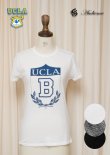 画像1: UCLA"UCLA B"エンブレム三素材混カレッジプリント半袖クルーネックTシャツ [Lady's] / Audience (1)