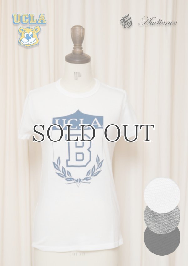 画像1: UCLA"UCLA B"エンブレム三素材混カレッジプリント半袖クルーネックTシャツ [Lady's] / Audience (1)