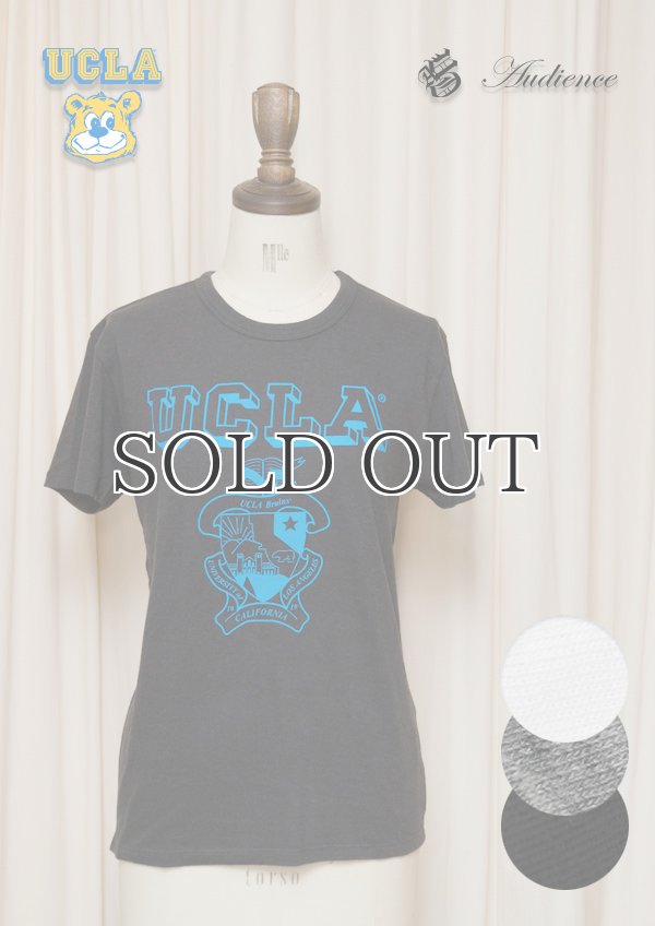 画像1:  UCLA"UCLA"エンブレム三素材混カレッジプリント半袖クルーネックTシャツ [Lady's] / Audience (1)