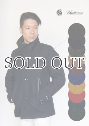 画像: ピュアウールシングルスタンドカラーショート丈Pコート 【RE-STOCK】 / Audience