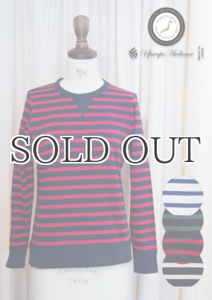 画像: BSQボーダークルーネック長袖ガゼットカットソー [Lady's]【MADE IN JAPAN】『日本製』/ Upscape Audience