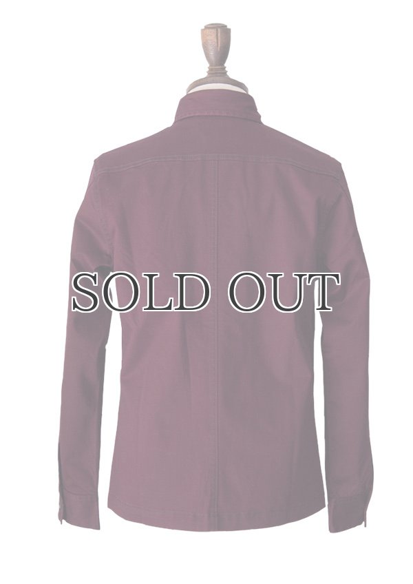 画像9: 硫化染めストレッチツイルZIPミリタリーシャツジャケット / Audience (9)