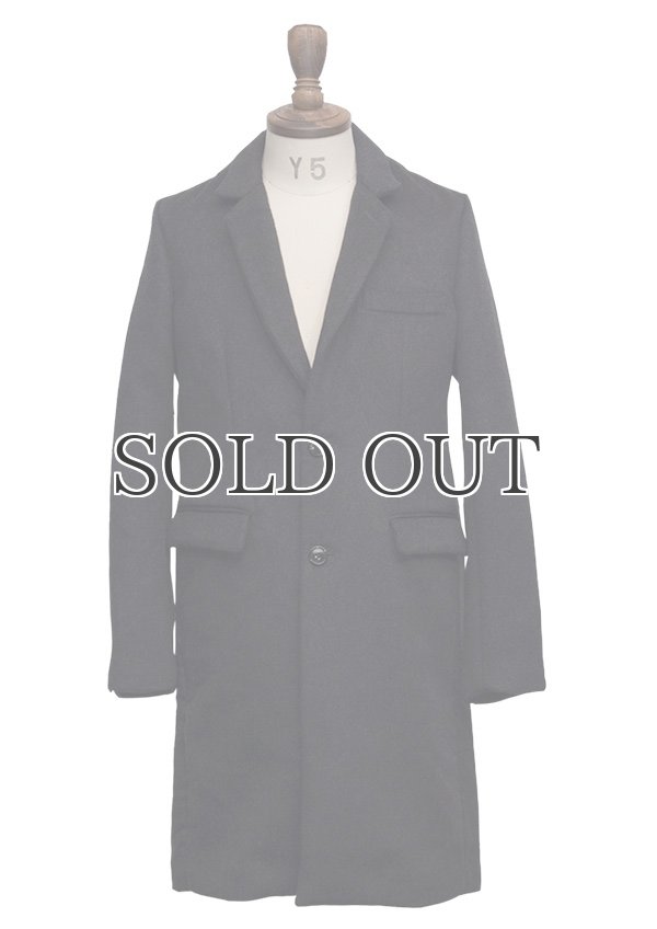 画像9: ダブルフェイスウールビーバーメルトン2ボタンロングチェスターコート 【送料無料】 / Audience (9)