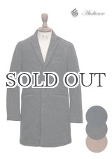 画像: 圧縮スライバーニット3ボタンチェスターコート 【送料無料】 / Audience