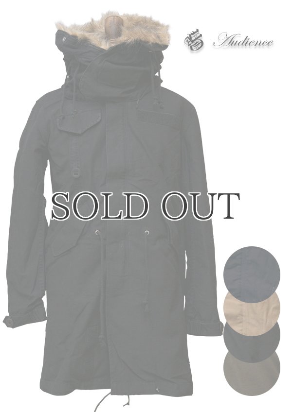 画像10: 高密度スラブツイル脱着ライナー付きモッズコート / Audience (10)