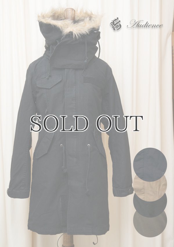 画像1: 高密度スラブツイル脱着ライナー付きモッズコート [Lady's] 【送料無料】 / Audience (1)