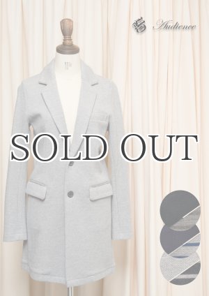 画像: 裏ボーダー鹿の子2Bチェスターコート [Lady's] 【送料無料】 / Audience