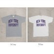 画像15: 【RE PRICE / 価格改定】NEW YORK UNIVERSITY"NEW YORK UNIVERSITY"C/N S/S 6.6oz オールドプリントT / Audience (15)