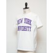 画像12: 【RE PRICE / 価格改定】NEW YORK UNIVERSITY"NEW YORK UNIVERSITY"C/N S/S 6.6oz オールドプリントT / Audience (12)