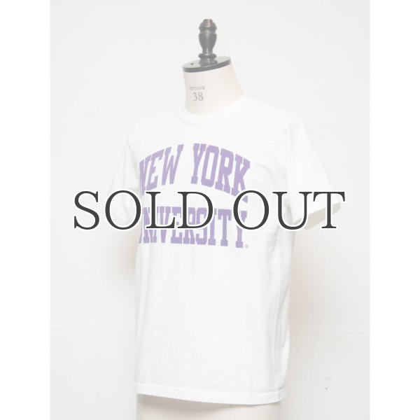 画像2: NEW YORK UNIVERSITY"NEW YORK UNIVERSITY"C/N S/S 6.6oz オールドプリントT [Lady's] / Audience (2)