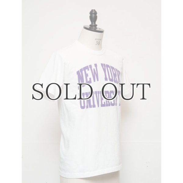 画像3: NEW YORK UNIVERSITY"NEW YORK UNIVERSITY"C/N S/S 6.6oz オールドプリントT [Lady's] / Audience (3)