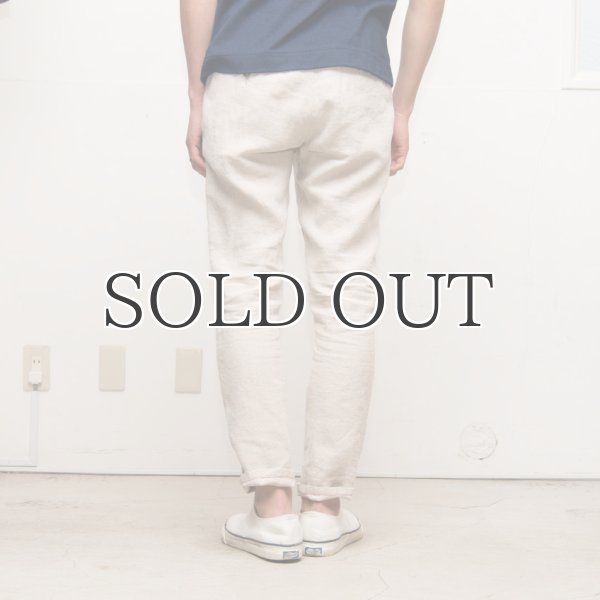 画像11: フレンチリネンナチュールドキャンバス2タックアンクルパンツ【MADE IN JAPAN】『日本製』 / Upscape Audience (11)
